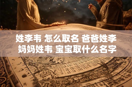 姓李韦 怎么取名 爸爸姓李 妈妈姓韦 宝宝取什么名字好呢