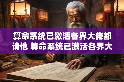 算命系统已激活各界大佬都请他 算命系统已激活各界大佬都请他算命