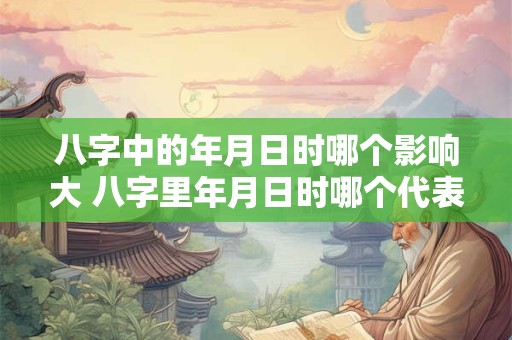 八字中的年月日时哪个影响大 八字里年月日时哪个代表自己