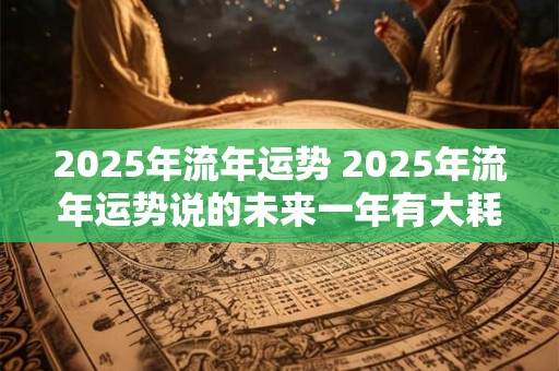 2025年流年运势 2025年流年运势说的未来一年有大耗入主是什么时候入主