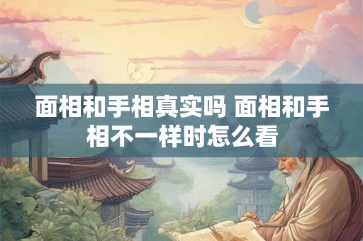 面相和手相真实吗 面相和手相不一样时怎么看