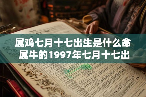属鸡七月十七出生是什么命 属牛的1997年七月十七出生