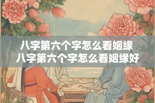 八字第六个字怎么看姻缘 八字第六个字怎么看姻缘好不好