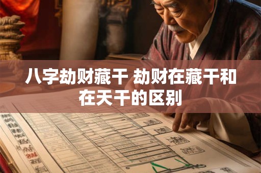 八字劫财藏干 劫财在藏干和在天干的区别