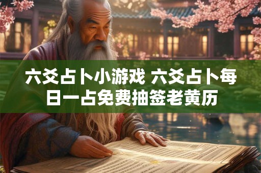 六爻占卜小游戏 六爻占卜每日一占免费抽签老黄历