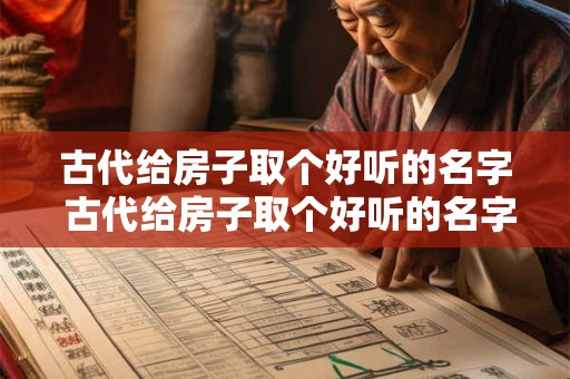 古代给房子取个好听的名字 古代给房子取个好听的名字叫什么