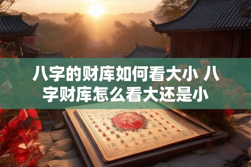 八字的财库如何看大小 八字财库怎么看大还是小