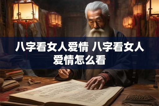 八字看女人爱情 八字看女人爱情怎么看