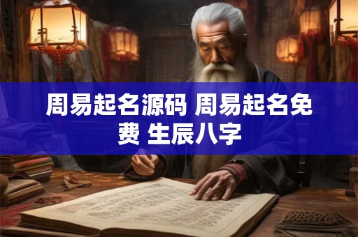 周易起名源码 周易起名免费 生辰八字