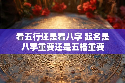看五行还是看八字 起名是八字重要还是五格重要