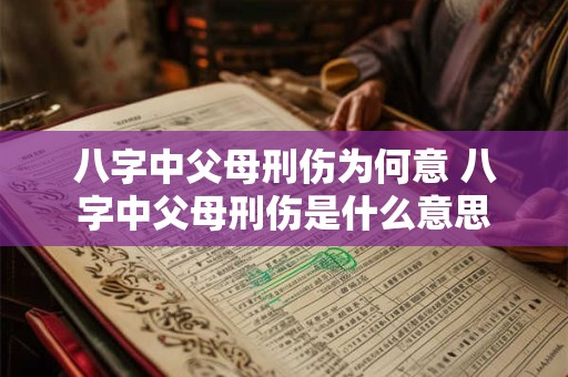 八字中父母刑伤为何意 八字中父母刑伤是什么意思