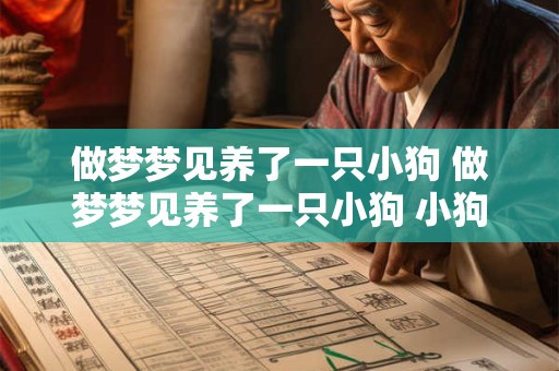 详细阅读:做梦梦见养了一只小狗 做梦梦见养了一只小狗 小狗丢了找不到 做梦梦见养了一只小狗 做梦梦见养了一只小狗 小狗丢了找不到