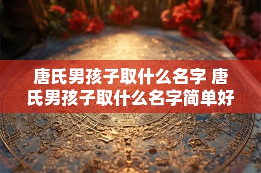 唐氏男孩子取什么名字 唐氏男孩子取什么名字简单好听