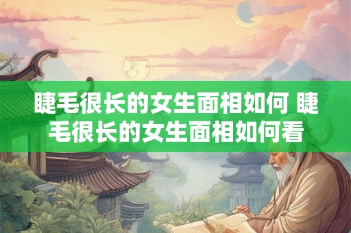 睫毛很长的女生面相如何 睫毛很长的女生面相如何看 睫毛很长的女生面相如何 睫毛很长的女生面相如何看