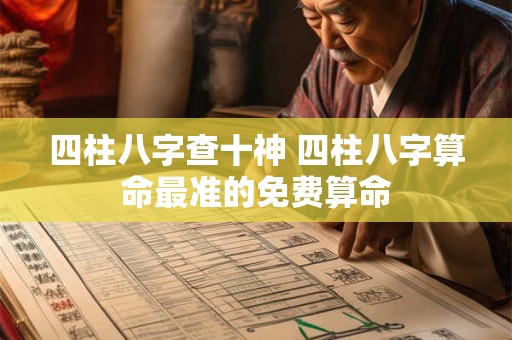 四柱八字查十神 四柱八字算命最准的免费算命 四柱八字查十神 四柱八字算命最准的免费算命