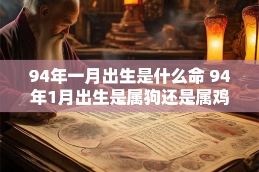 94年一月出生是什么命 94年1月出生是属狗还是属鸡
