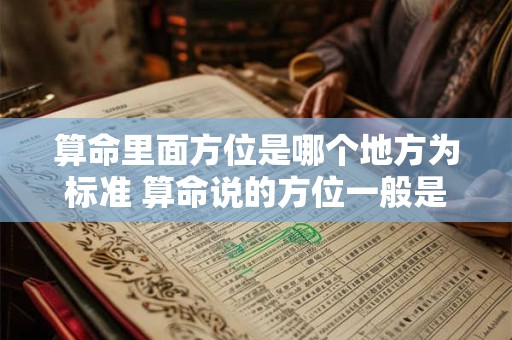算命里面方位是哪个地方为标准 算命说的方位一般是以哪为参照物