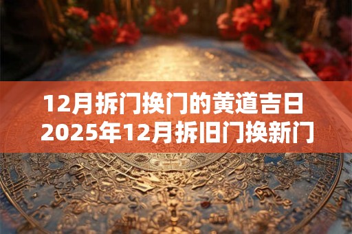 12月拆门换门的黄道吉日 2025年12月拆旧门换新门吉日