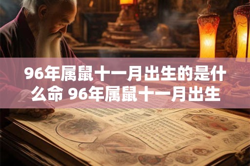 96年属鼠十一月出生的是什么命 96年属鼠十一月出生的是什么命人 96年属鼠十一月出生的是什么命 96年属鼠十一月出生的是什么命人