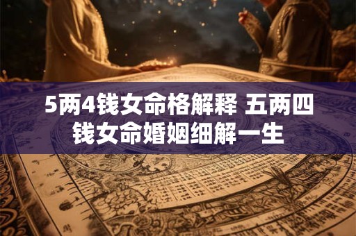 5两4钱女命格解释 五两四钱女命婚姻细解一生