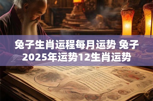 兔子生肖运程每月运势 兔子2025年运势12生肖运势
