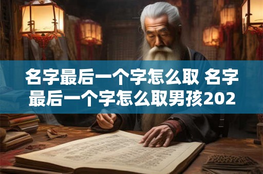 名字最后一个字怎么取 名字最后一个字怎么取男孩2025