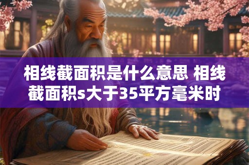 相线截面积是什么意思 相线截面积s大于35平方毫米时 对应的地线应选择