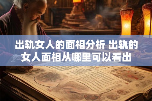 出轨女人的面相分析 出轨的女人面相从哪里可以看出