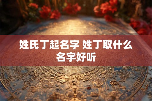 姓氏丁起名字 姓丁取什么名字好听