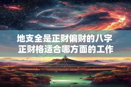 地支全是正财偏财的八字 正财格适合哪方面的工作