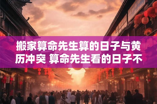 搬家算命先生算的日子与黄历冲突 算命先生看的日子不适合搬家可以采用吗