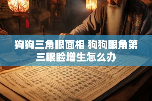 狗狗三角眼面相 狗狗眼角第三眼睑增生怎么办