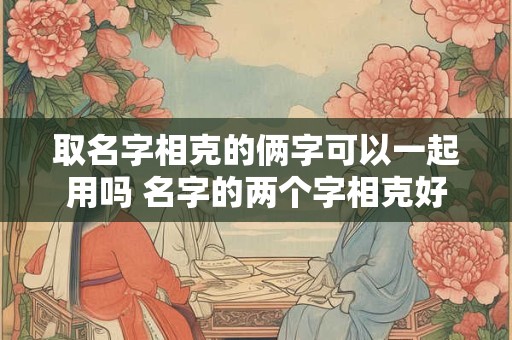 取名字相克的俩字可以一起用吗 名字的两个字相克好 还是相生好