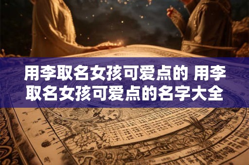 用李取名女孩可爱点的 用李取名女孩可爱点的名字大全 用李取名女孩可爱点的 用李取名女孩可爱点的名字大全