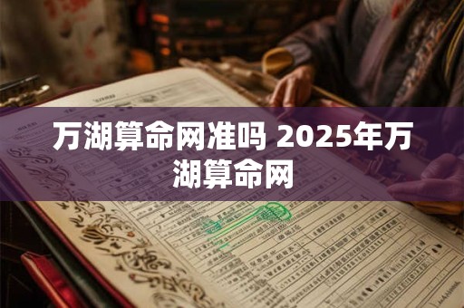 万湖算命网准吗 2025年万湖算命网