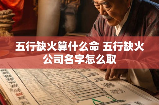 五行缺火算什么命 五行缺火公司名字怎么取