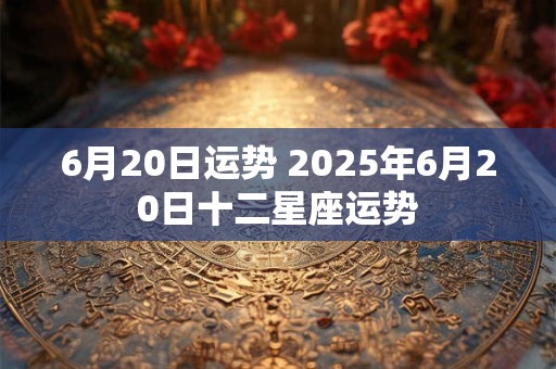 6月20日运势 2025年6月20日十二星座运势