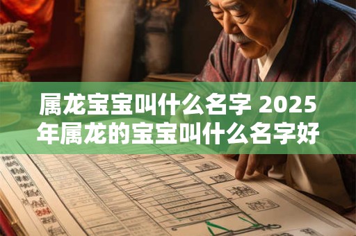 属龙宝宝叫什么名字 2025年属龙的宝宝叫什么名字好