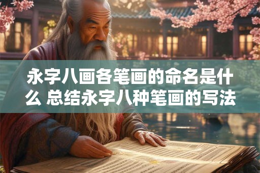 永字八画各笔画的命名是什么 总结永字八种笔画的写法就叫做永字八法