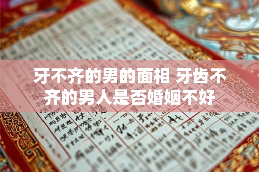 牙不齐的男的面相 牙齿不齐的男人是否婚姻不好