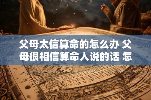 父母太信算命的怎么办 父母很相信算命人说的话 怎么办