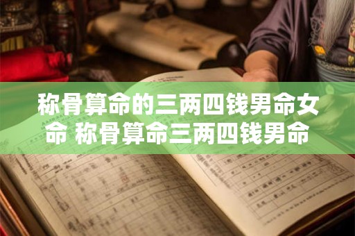 称骨算命的三两四钱男命女命 称骨算命三两四钱男命解释详细