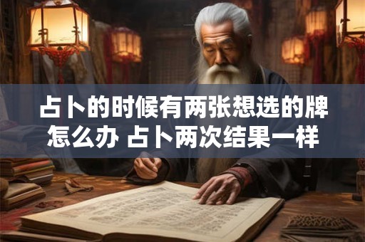 占卜的时候有两张想选的牌怎么办 占卜两次结果一样是真的吗