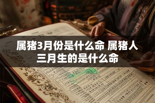 属猪3月份是什么命 属猪人三月生的是什么命
