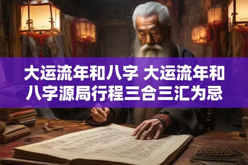 大运流年和八字 大运流年和八字源局行程三合三汇为忌时该怎么化解