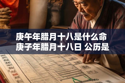 庚午年腊月十八是什么命 庚子年腊月十八日 公历是多少