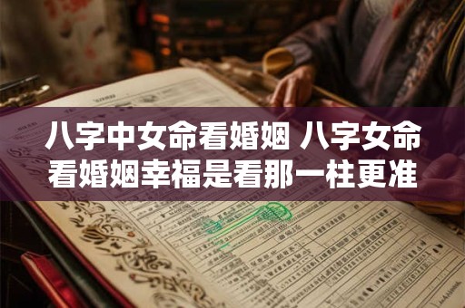 八字中女命看婚姻 八字女命看婚姻幸福是看那一柱更准