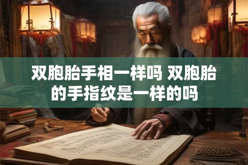 双胞胎手相一样吗 双胞胎的手指纹是一样的吗