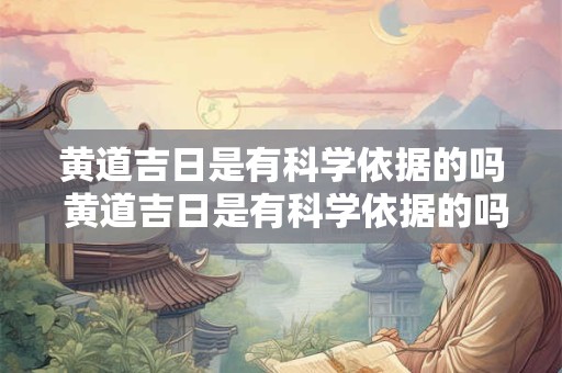 黄道吉日是有科学依据的吗 黄道吉日是有科学依据的吗为什么