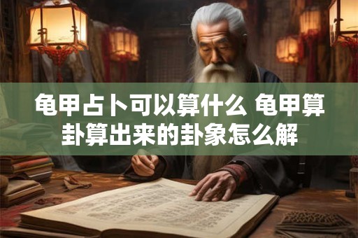 龟甲占卜可以算什么 龟甲算卦算出来的卦象怎么解